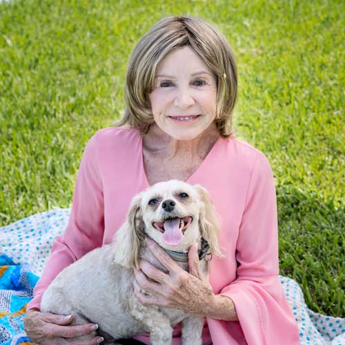 Brenda Marks with her dog